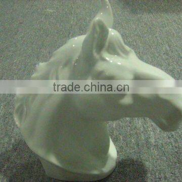 white porcelain horse head