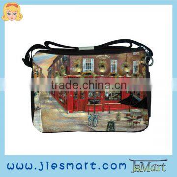 JSMART DIY microfiber messenger bag digital printing customized