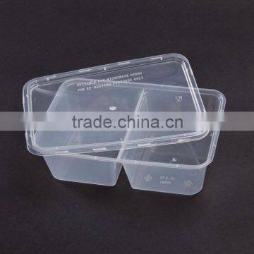 SM6-1106 Disposable PP 2 Compartment Fast Food Box