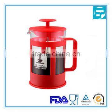 1000ml Borosilicate Glass red french coffee press