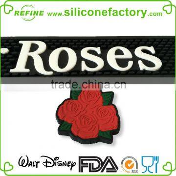 Wholesale Promotional Cheap Duarble Rose Silicone Mat for Bar Glasses photo-5