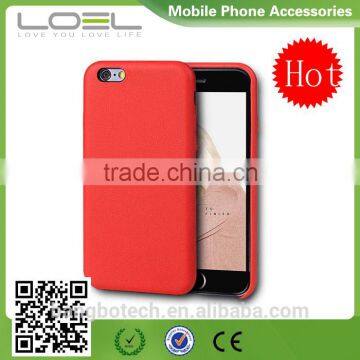 Hot sale Wholesale Red phone leather case for iphone6 plus