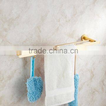 China Cheap Price Bathroom / Golden Color /Double Bar Towel Shelf #15002 photo-5
