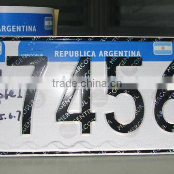DM 8200 MERCOSUR menber vehicle license plate