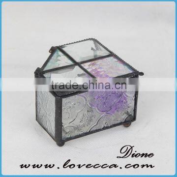 Small Geometric Teardrop Terrarium For Home Decroation