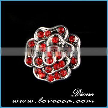 Cheap Fashion Jewelry Flower Pattern Crystal Button for Accessory photo-2