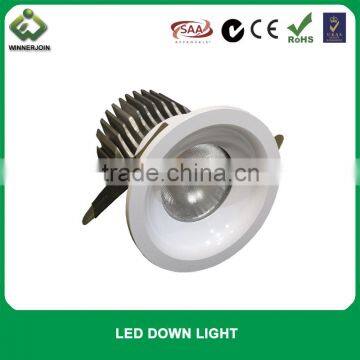 Round aluminium material 560lm 7w led down light