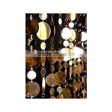 gold PVC curtain for party&home decoration