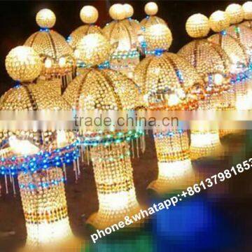 crystal candle holder/wedding mandap pillar decoration/decorated crystal pillars for weddings