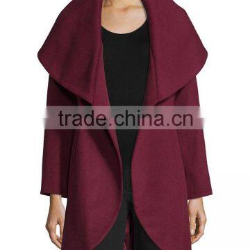 OEM Wholesale Hi-end Fall Winter New Pant Coat Design Woman's Wool Coat photo-4