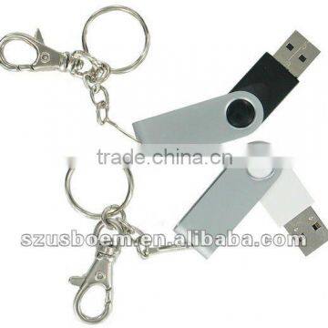 Free Logo!!! Silver Swivel Usb In New Design