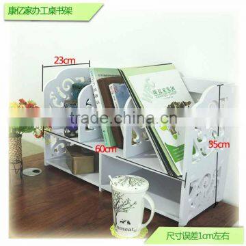 Wood plastic composite Carving Book shelf