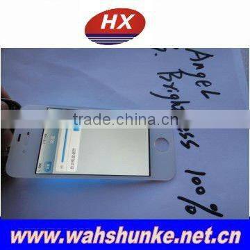 Mobile phone spare parts for iphone 4 white lcd and touch screen digitizer complete