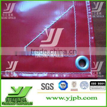 UV resistant 1000D PVC tarpaulin fabric / 610gsm pvc tarpaulin