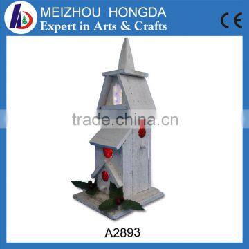 Wooden Christmas Decorated Wooden House photo-4