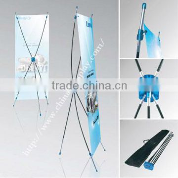 2013 hot sale & high quality indoor & outdoor X banner stand displays, outdoor water tank x banner display for advertising