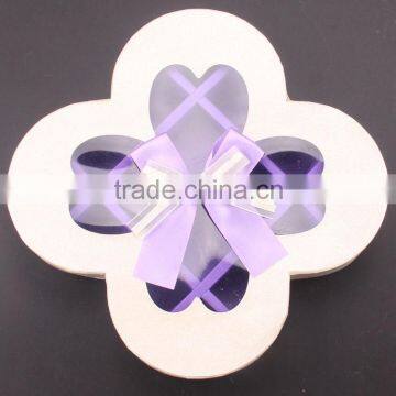 Newly style for the flower paper gift box with window