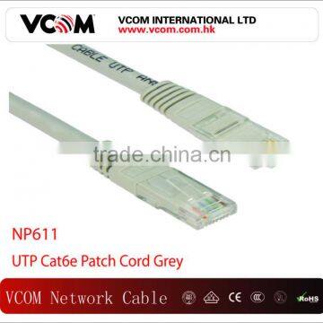 1000Mbps UTP Cat6e Grey Copper Patch Cord Ethernet Network Cable