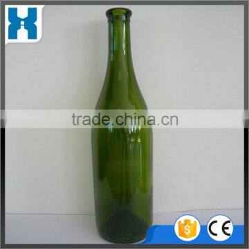 750ML DECORATIVE EMPTY GLASS WINE BOTTLE