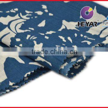 100% slub printed cotton fabric wholesale