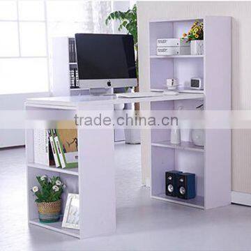 Simple Wooden Horse Like Computer Desk With Bookcase photo-3