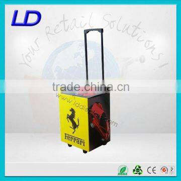 cardboard trolley bag ,cardboard trolley display ,cardboard trolley