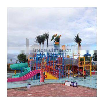 Outdoor water slide fiberglass water park equipment for best sale