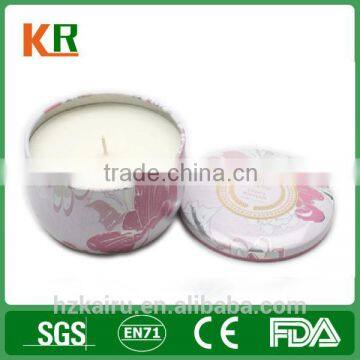 Small Size Round Metal Candle Tin/ Wax Candle Tin Box/ Metal Candle Tin