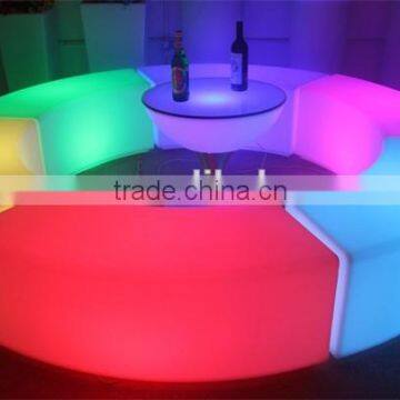 color changeable arc shape little round Illuminated bar stool