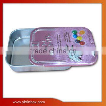 silde cover metal mint tin