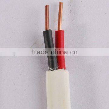 rd pvc insulated solid conductor flat cable for electric wiring