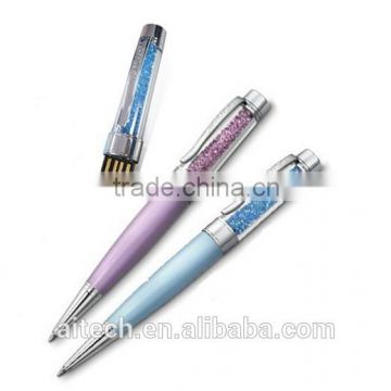 Promotional gift colorful crystal USB flash drive pen u disk usb flash pen drive with 4GB,8GB,16GB