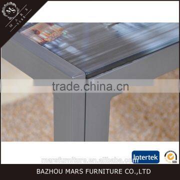 Modern Furniture Glass Kitchen Dining Dinette Top Dining Set 6 Person Dining Table and Chairs Set photo-6