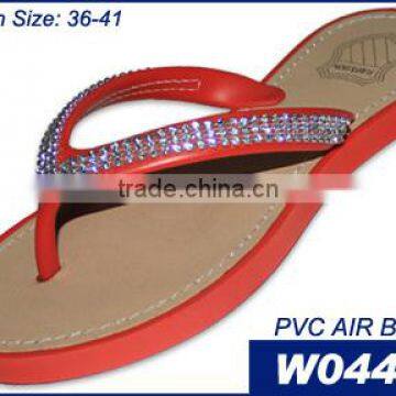 Personalized PCU Ladies PVC Air Blowing Slipper Sandal
