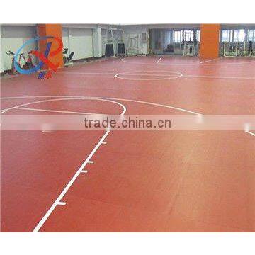 pvc sports floor for indoor basketball floor, badminton sports floor