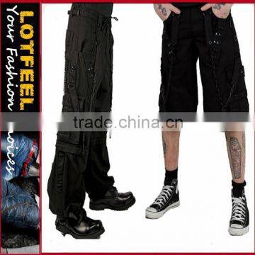 Rave Gothic biker cyber emo skater goth pants jeans (ROCK004)