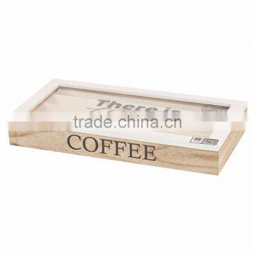 Hotsale Wooden 4 Grids Tea Bag Storage Box photo-5