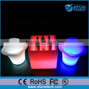 fashion design led light party bottle holder, led ice bucket