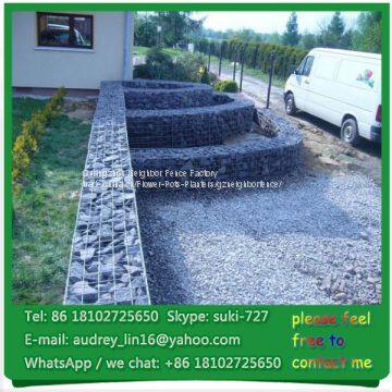 Gagion wall cost steel wire basket rock gabion retaining wall for sale