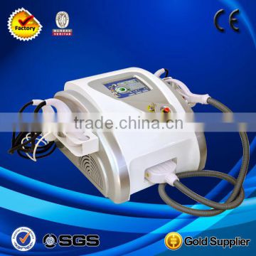 2014Hot Sale CE Approval 19 in 1 multifunctional ipl rf nd yag laser hair removal machine