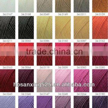 2015 best qualty acrylic yarn, any color on the color card, and any countsand number