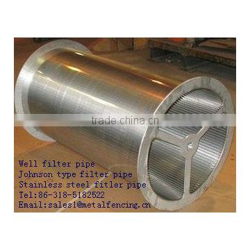 Stainless steel Johnson type well filter pipe