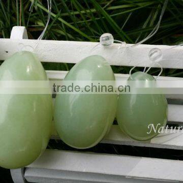 DHL free shipping Natural Drilled Jade Eggs for Kagel Exercise