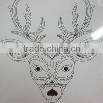 DK22068 New stretched canvas with outline printing