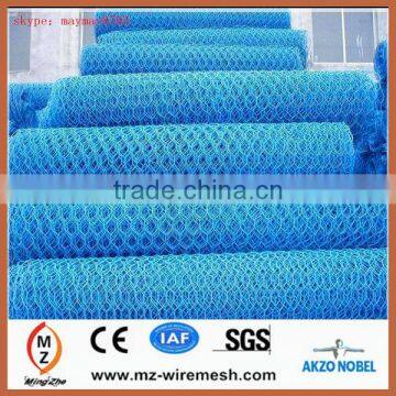 Anping factory supply best quality 60*80mm Electric Galvanized gabion Mesh/Low carbon steel wire Reno Mattresses