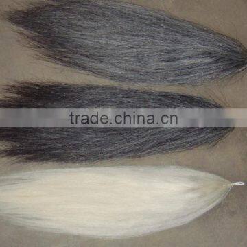 decorative horse tail hair Horse tail extensions with cap fake horse tail for sell