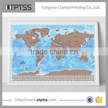 2017 New Style Personalized Scratch Off Map World Poster With Patent photo-2