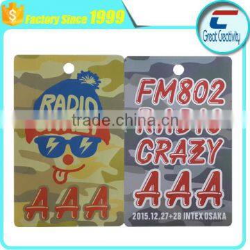 Full Color Printing on Both Sides Irregular Size Hole Punch PVC Card