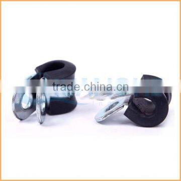 China manufacture best quality rubber coated p type hose clamp factory