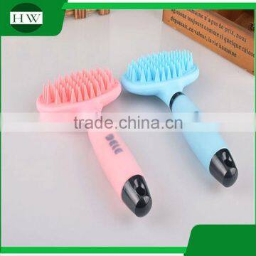 Pet Accessories Tool Plastic Long Handle Hanging Cat Dog Pet Bath Massage Hair Removal Grooming Slicker Brush Comb photo-2